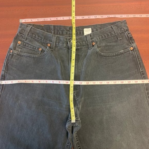 Vintage Men's 550 Black Levi's High Rise Mom Jeans - Picture 2 of 6